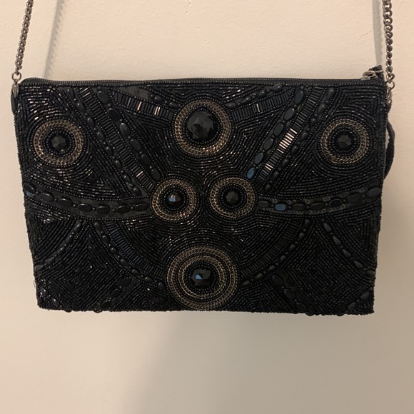 Mary Frances Black Beaded Evening Handbag - Picture 3 of 8